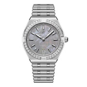 BREITLING Chronomat Automatic 36 Grey Mother-of-Pearl Diamond Watch